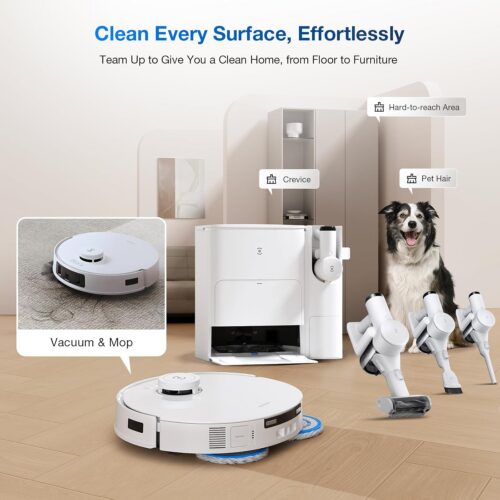 Ecovacs Deebot T30S Combo, märg- ja kuivpuhastus - Robottolmuimeja + käsitolmuimeja - Image 27