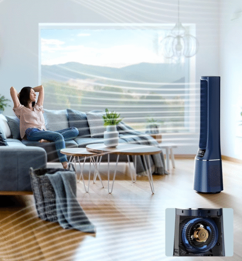 Midea MFP-120i (BL) 2-ühes tornventilaator ja õhupuhasti - Image 5