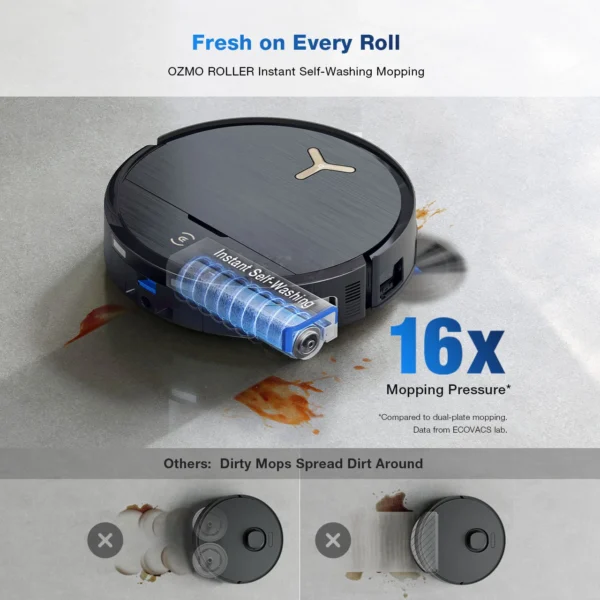 Ecovacs DEEBOT X9 PRO OMNI, märg- ja kuivpesu - Robottolmuimeja - Image 10