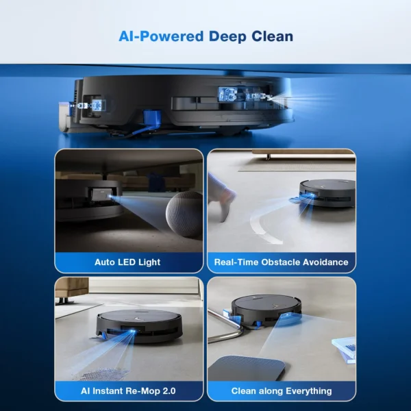 Ecovacs DEEBOT X9 PRO OMNI, märg- ja kuivpesu - Robottolmuimeja - Image 9