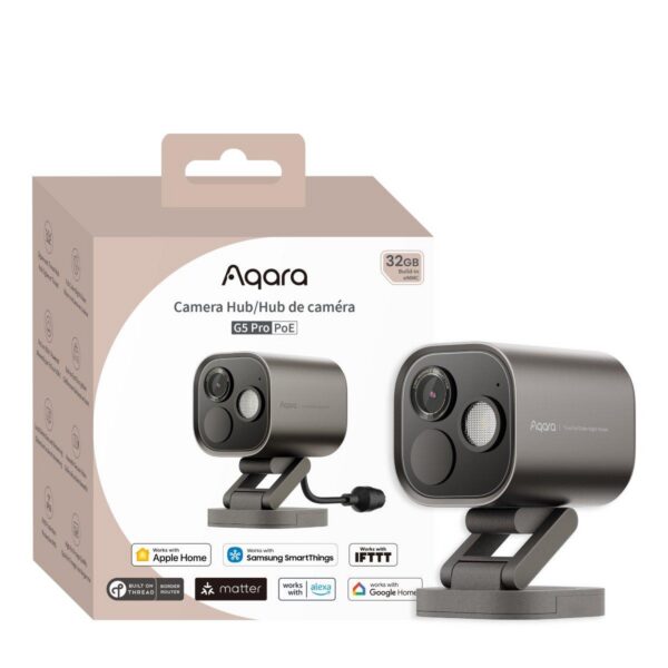 Aqara Camera Hub G5, 2.6K, PoE, CH-C03D-G - Turvakaamera koos nutikodu keskjaamaga