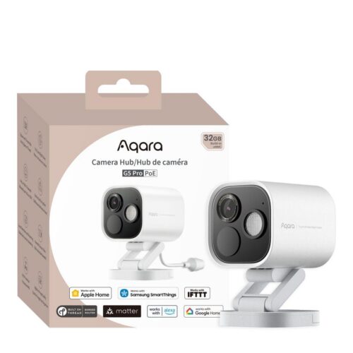 Aqara Camera Hub G5, 2.6K, PoE, CH-C03D-W - Turvakaamera koos nutikodu keskjaamaga (White)