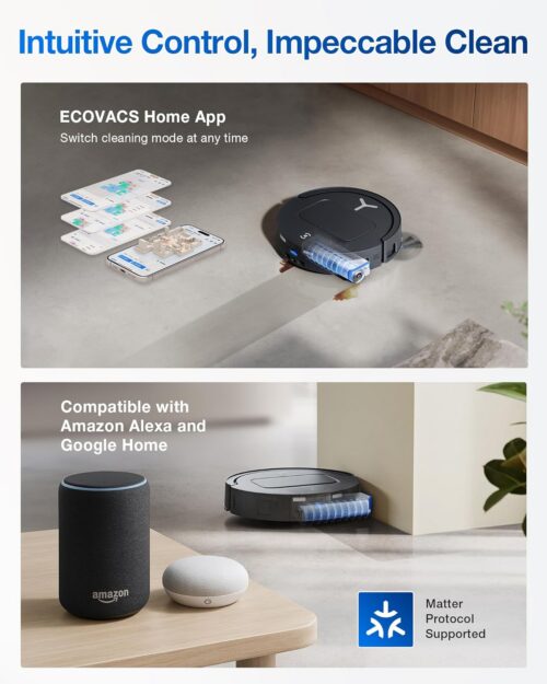 Ecovacs DEEBOT T80 OMNI , OZMO ROLLER, märg- ja kuivpesu - Robottolmuimeja - Image 10