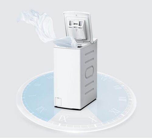 Midea MF100T60B/W-HR 6kg, sügavus 61cm, 1200p/min - Pealtlaetav pesumasin - Image 2