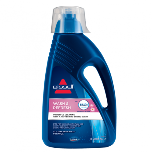 Raskesti eemaldatavate plekkide puhastuslahus BISSELL Wash & Refresh Febreze tekstiilipesuritele 1,5L