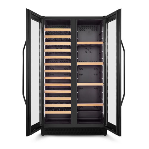 Caso Design WineChef Duo 122 Black, 122 pudelit, kõrgus 162 cm, (00674) - Veinikülmik - Image 9