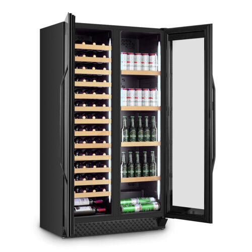 Caso Design WineChef Duo 122 Black, 122 pudelit, kõrgus 162 cm, (00674) - Veinikülmik - Image 8