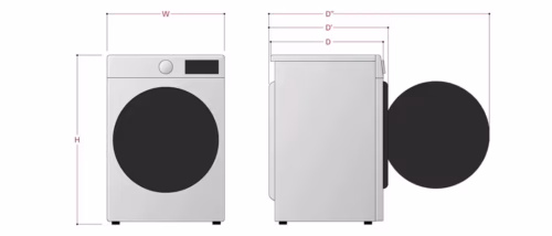 LG F4WR510SBM 10kg, sügavus 57cm, 1400p/min - Eestlaetav pesumasin - Image 11