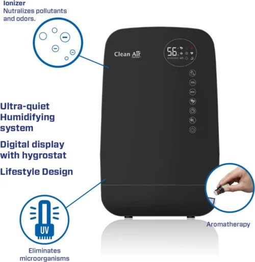 Clean Air Optima CA-607B Smart – õhuniisuti ionisaatori ja UV-ga - Image 6
