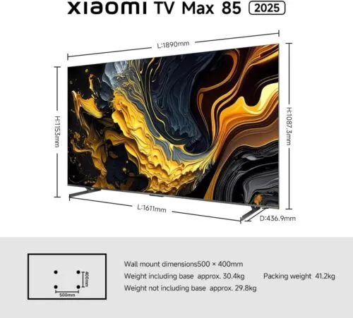 Xiaomi 85" 4K UHD Google TV Max 2025 ELA5730EU - Image 5