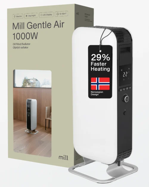 Mill Gentle Air 1000W 12-16 m² - Õliradiaator (AB-H1000DN) - Image 3