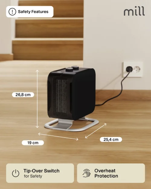 Mill Compact PTC 1800 W 10-30 m² - Soojapuhur (CUS1800MECBA) - Image 9