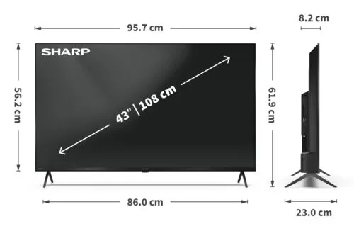 Sharp 43″ 4K Ultra HD QLED Google TV™ 43HP5265E - Image 8