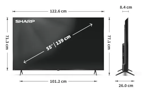 Sharp 55″ 4K Ultra HD QLED Google TV™ 55HP5265E - Image 8