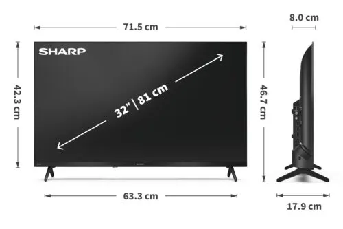 Sharp 32" HD Google TV™ 32HF2265E - Image 9