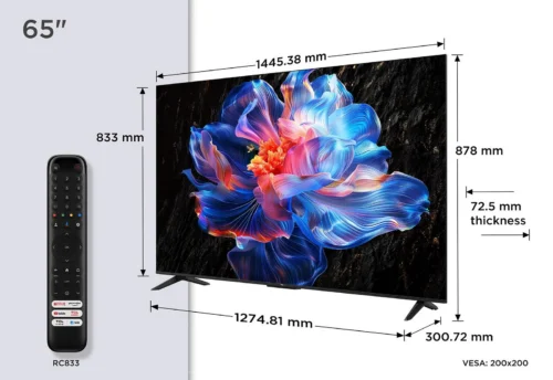 TCL 65" 4K UHD Google TV-65V6C - Image 2