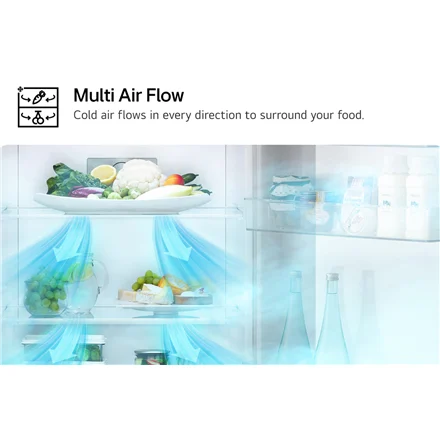LG GBV21L0ESW.ASWQEUZ NatureFRESH, NoFrost, 344 L, kõrgus 186 cm, valge - Külmik - Image 12