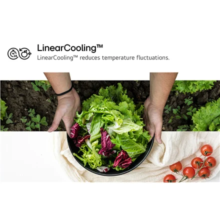 LG GBV21L0ESW.ASWQEUZ NatureFRESH, NoFrost, 344 L, kõrgus 186 cm, valge - Külmik - Image 13