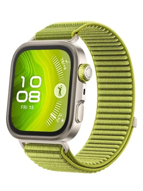 Huawei Watch FIT 4 Pro, titaan, roheline - Nutikell 55020EYN