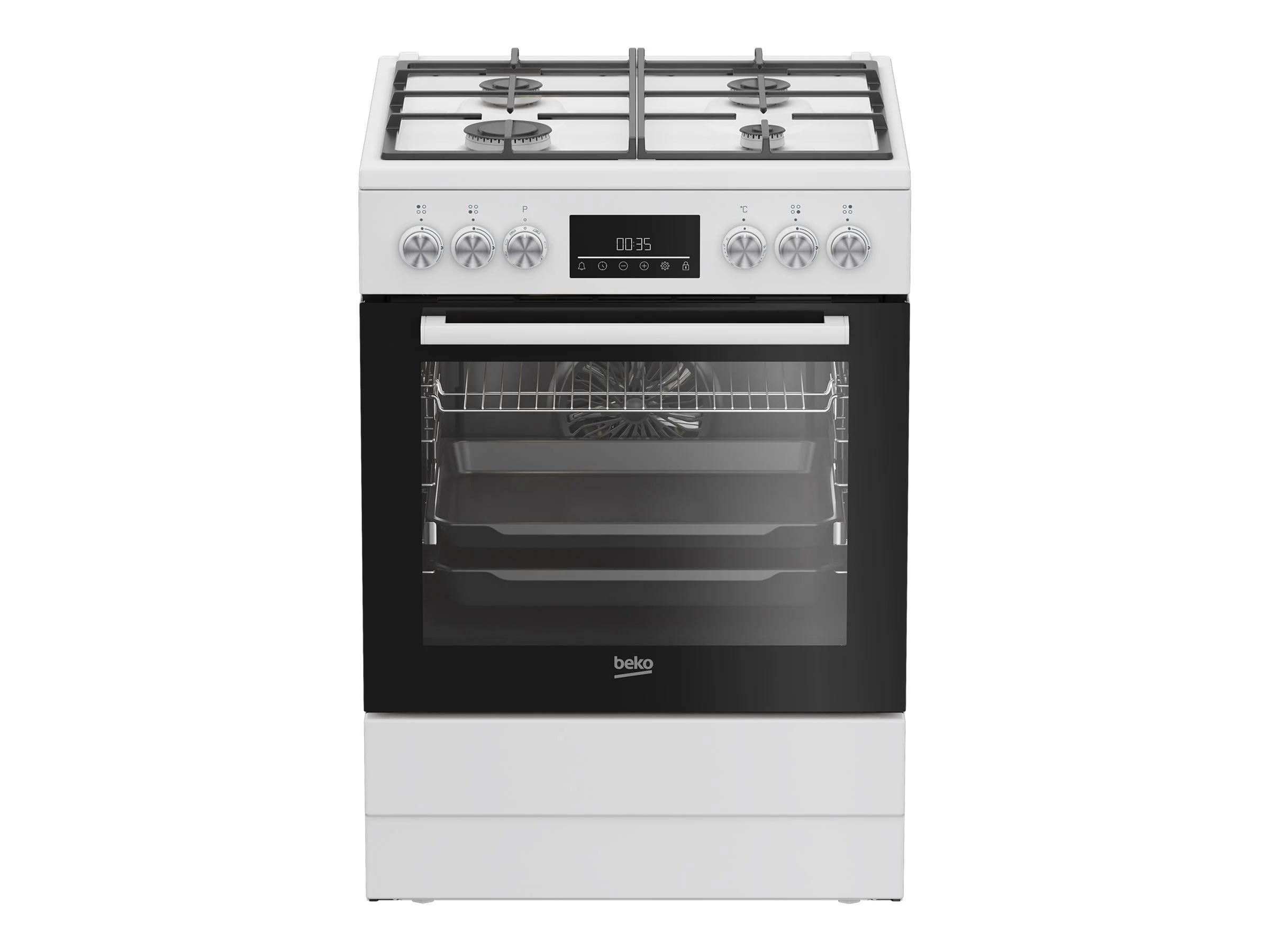 Beko FBM62330GWDTN 72L, Laius 60cm - Gaasipliit elektriahjuga - Image 8
