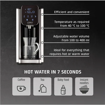 Caso Design HW 666 Inox - Kuuma vee automaat - Image 3