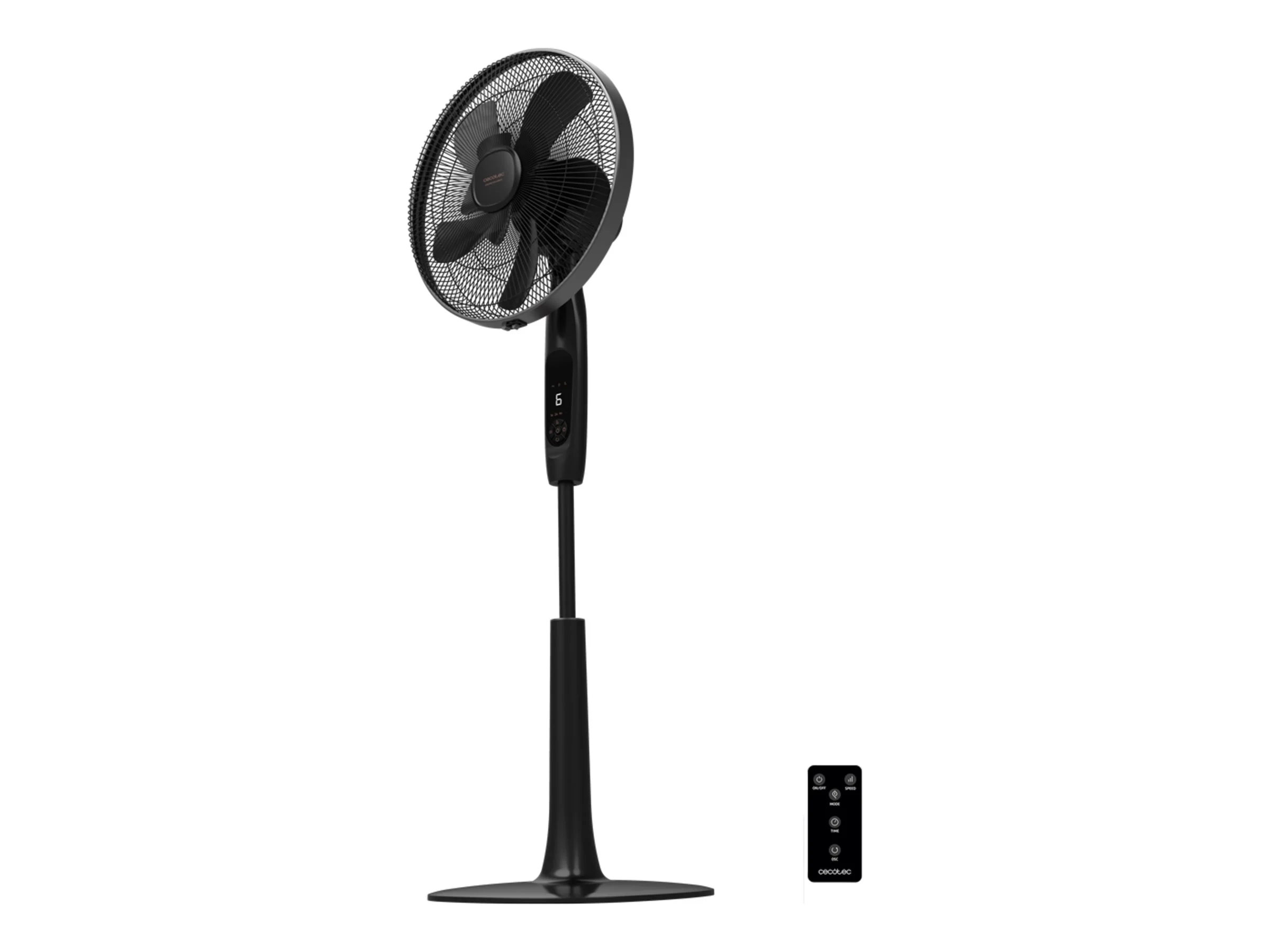 Cecotec EnergySilence 1020 ExtremeConnected põrandaventilaator 60 W läbimõõt 40 cm kiiruste arv 6 õõtsumine taimer kaugjuhtimispult must