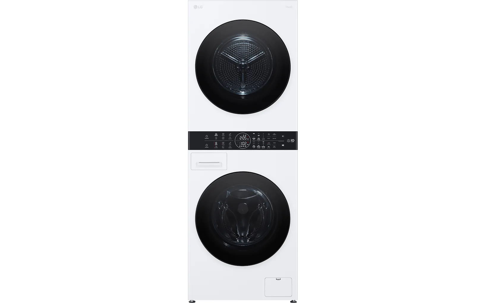 LG WashTower, 12 kg + 10 kg, sügavus 66 cm, 1400 p/min - Pesumasin + Pesukuivati WT1210WWF