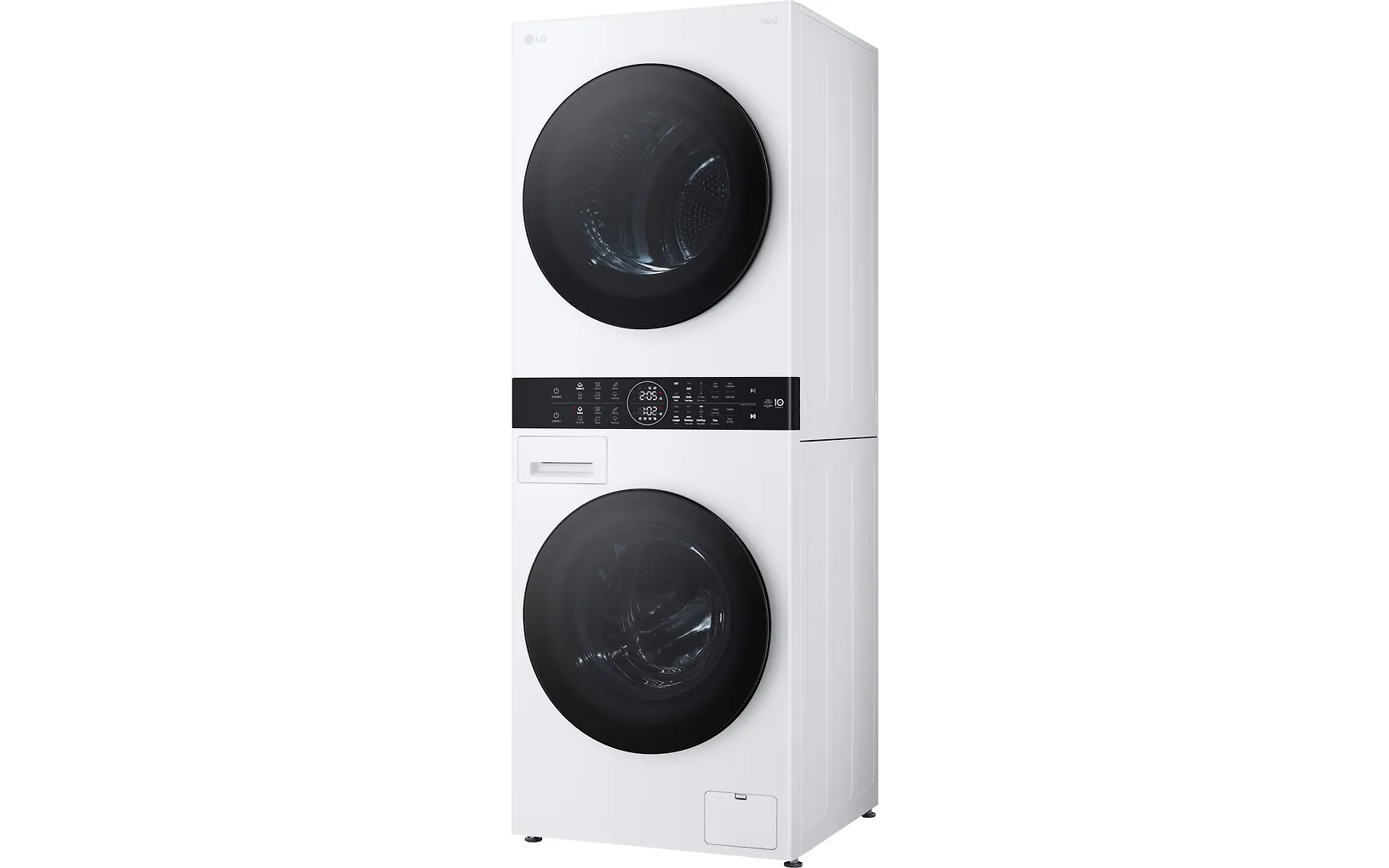 LG WashTower, 12 kg + 10 kg, sügavus 66 cm, 1400 p/min - Pesumasin + Pesukuivati WT1210WWF - Image 3