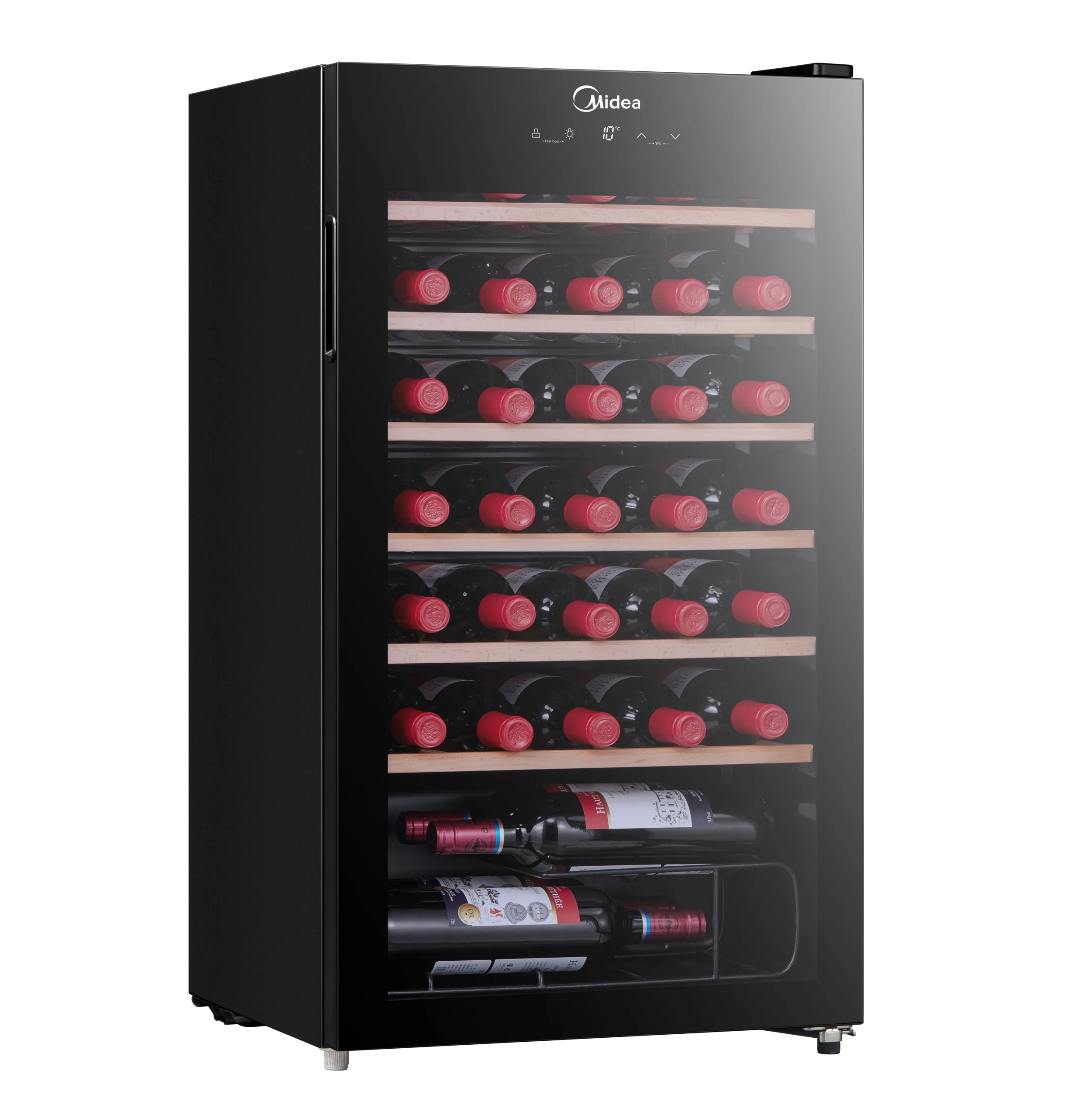 Midea MDRW150FGG22W, 34 pudelit, kõrgus 65cm - Veinikülmik - Image 5