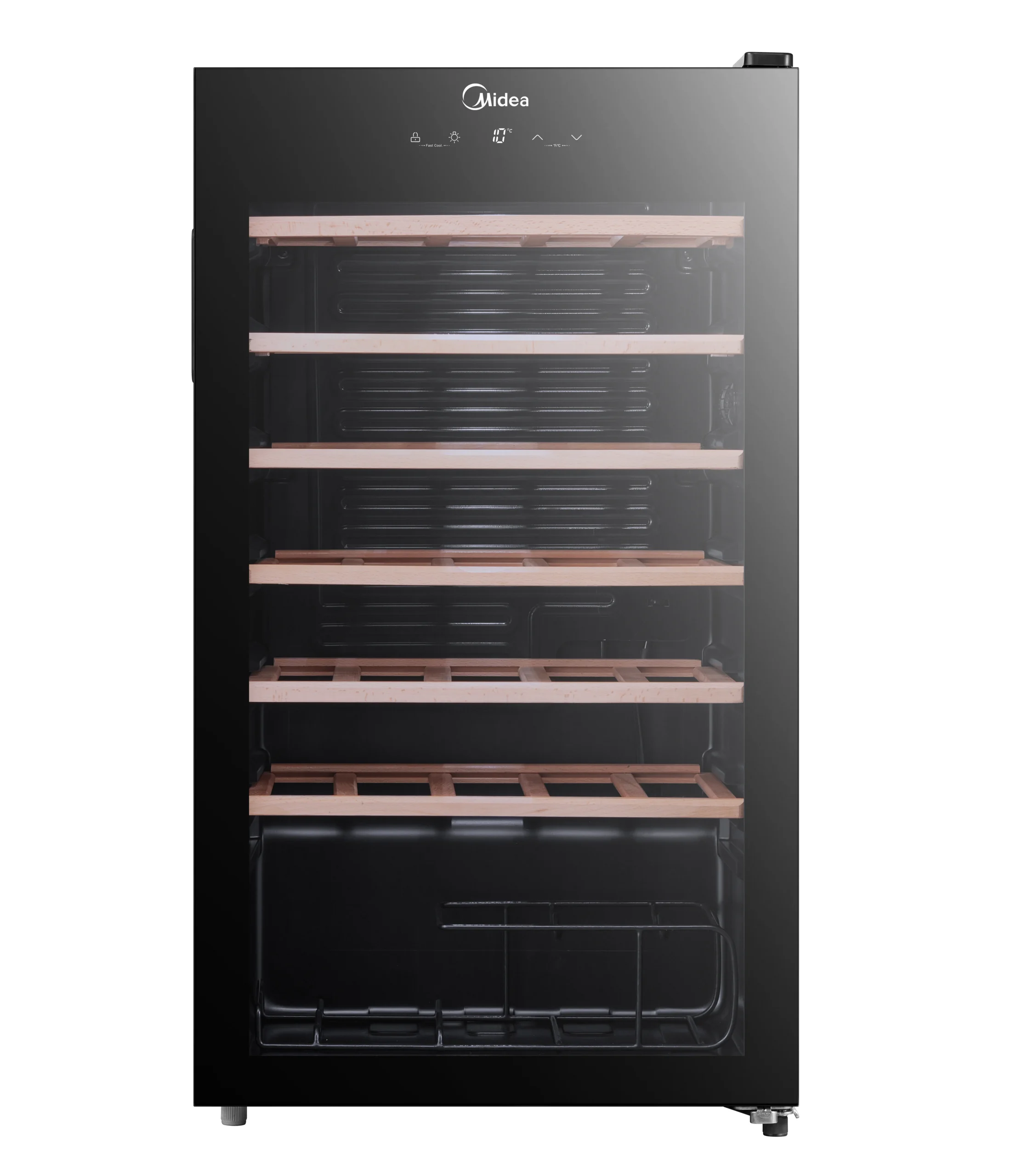 Midea MDRW150FGG22W, 34 pudelit, kõrgus 65cm - Veinikülmik - Image 6