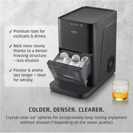Caso Design IceBall Pro, 130 W, 1,3L - Jääkuubikumasin - Pilt 5
