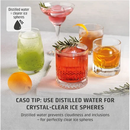 Caso Design IceBall Pro, 130 W, 1,3L - Jääkuubikumasin - Pilt 10