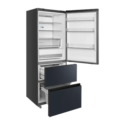 Midea külmik MDRB542BIE70 Energiatõhususklass E Eraldi seisva tüüpi Kõrgus 191 cm Kombikülmik No Frost süsteem Külmiku netomahutavus 257 l Külmiku netomahutavus 135 l Ekraan 38 dB Hall - Pilt 6