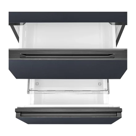Midea külmik MDRB542BIE70 Energiatõhususklass E Eraldi seisva tüüpi Kõrgus 191 cm Kombikülmik No Frost süsteem Külmiku netomahutavus 257 l Külmiku netomahutavus 135 l Ekraan 38 dB Hall - Pilt 8