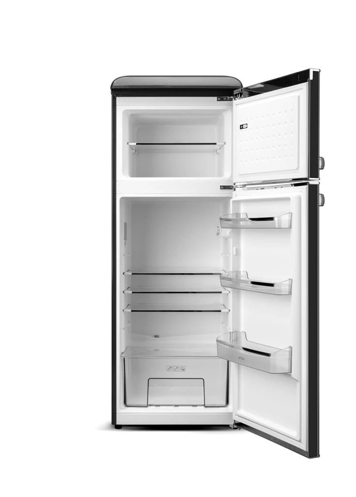 ETA Storio Retro 253890020EN – retrostiilis külmik-sügavkülmik, 215 l, must - Pilt 2