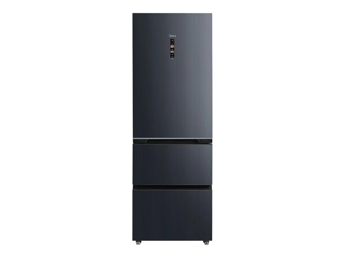 Midea külmik MDRB542BIE70 Energiatõhususklass E Eraldi seisva tüüpi Kõrgus 191 cm Kombikülmik No Frost süsteem Külmiku netomahutavus 257 l Külmiku netomahutavus 135 l Ekraan 38 dB Hall